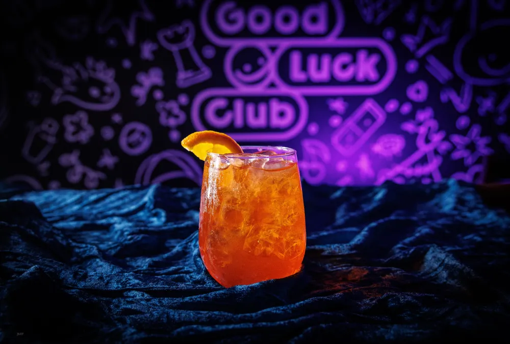 Sobo Spritz with an orange slice